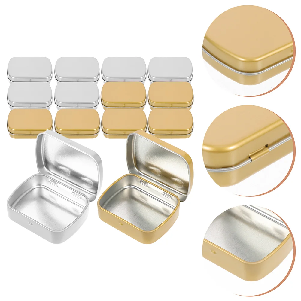 20 Pcs Tin Box Iron Can Small Case Jewelry Portable Organizer Accessories Candy Storage Tins Tinplate Perfumes