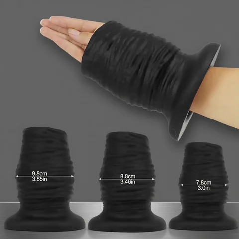 Super Huge 98mm Hollow Anal Plug Soft Silicone Anal Fisting Anal Dilation Gay Sex Toys Prostate Massage Vagina Speculum Buttplug