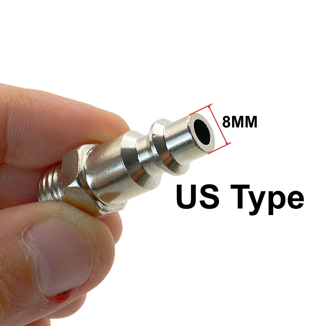 360° Rotable Quick Plug Connect Fitting Joint US Type With BSP 1/4 Fitting Thread For Air Hose Paint Spray Gun Pneumatic Coupler