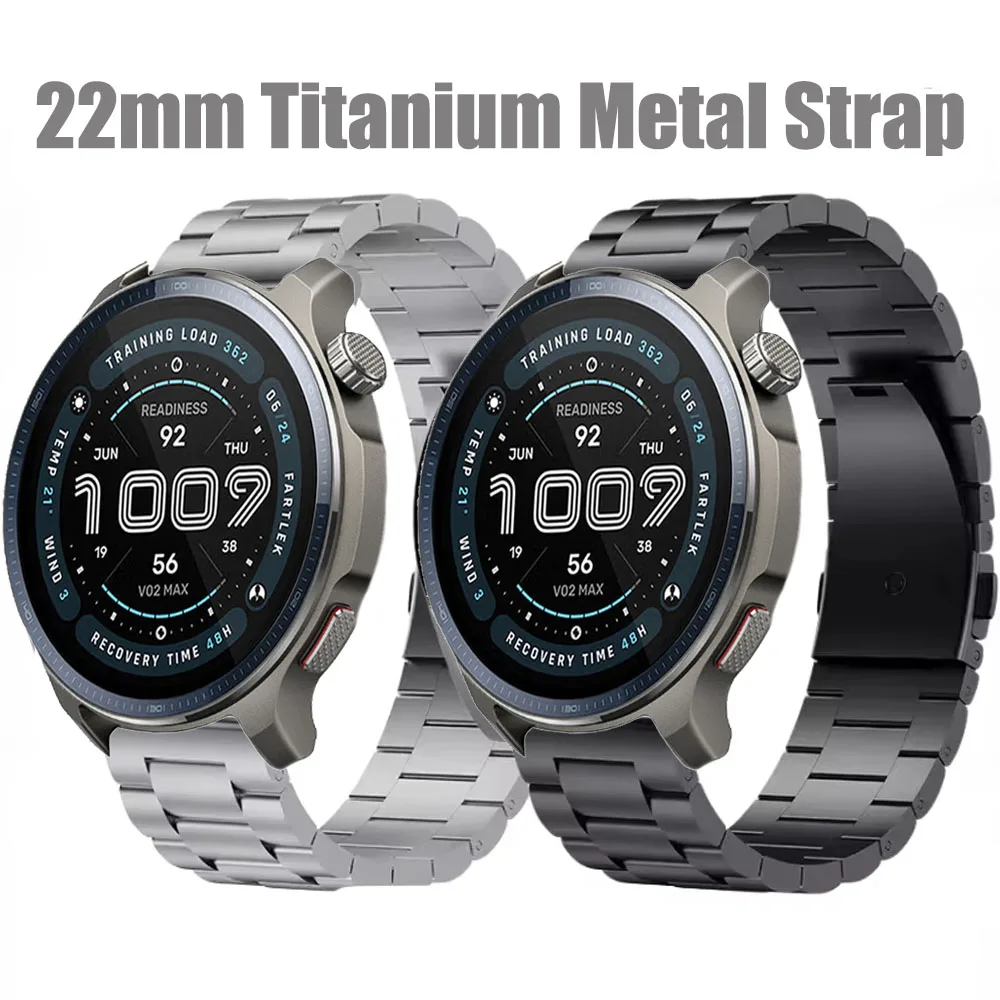 22mm 20mm Titanium alloy band for Samsung Galaxy watch 7 6 5 Amazfit Balance 2 High end wristband for Huawei watch 5 GT4/5 46mm