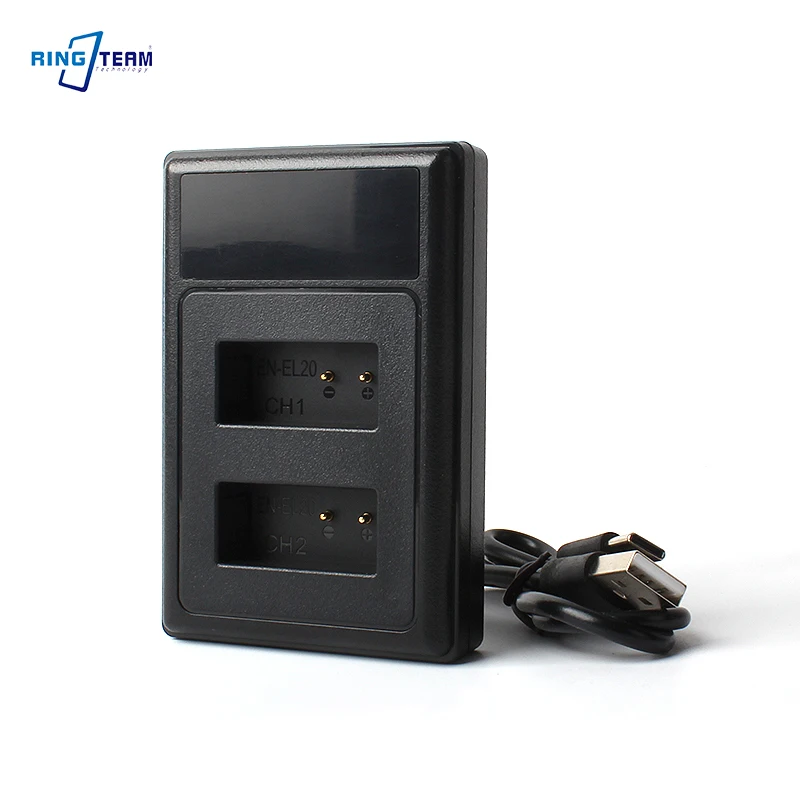 

EN-EL20 EN EL20a Camera Battery Charger with Type C for Nikon Coolpix P950 P1000 Nikon1 J1 J2 J3 AW1 Coolpix A S1 1 V3