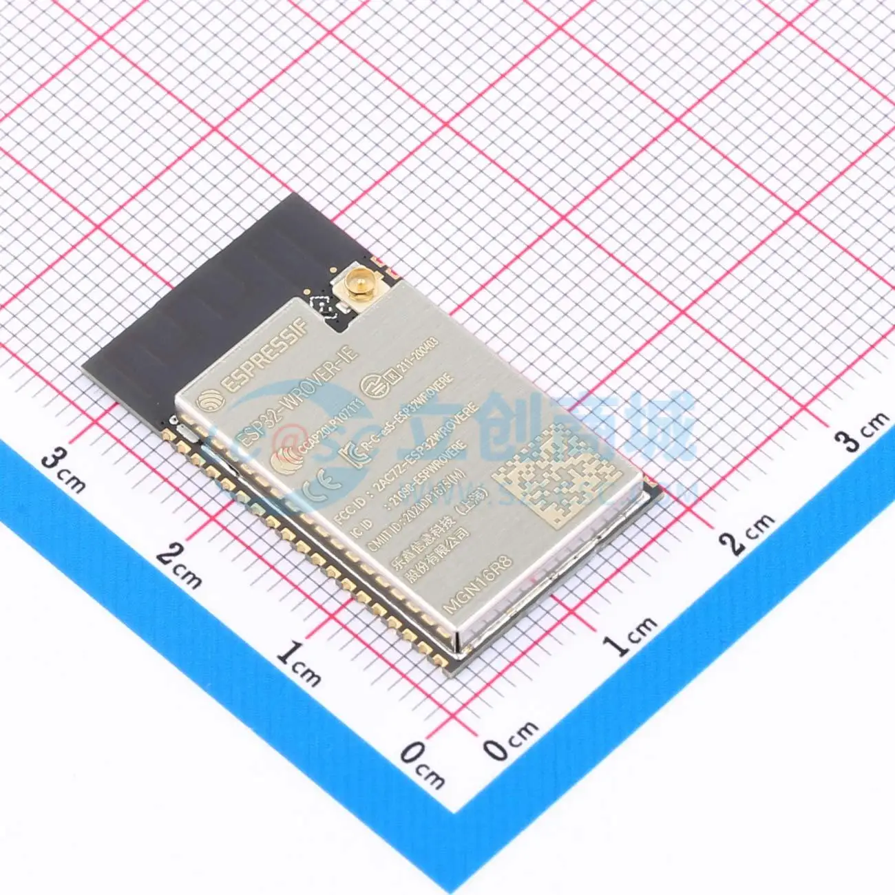 3pcs ESP32-WROVER-IE-N16R8 SMD 31.4x18mm WiFi Wireless Module
