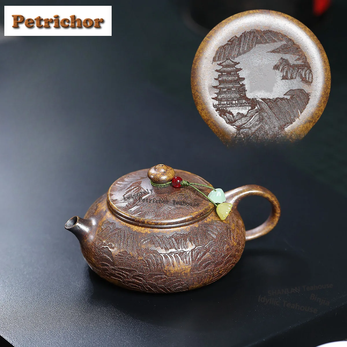 

180ml Yixing Purple Clay Teapots Handmade Han Jiang Pot Raw Ore Wood-fired Porcelain Tea Infuser Kettle With Filter Zisha Teaset