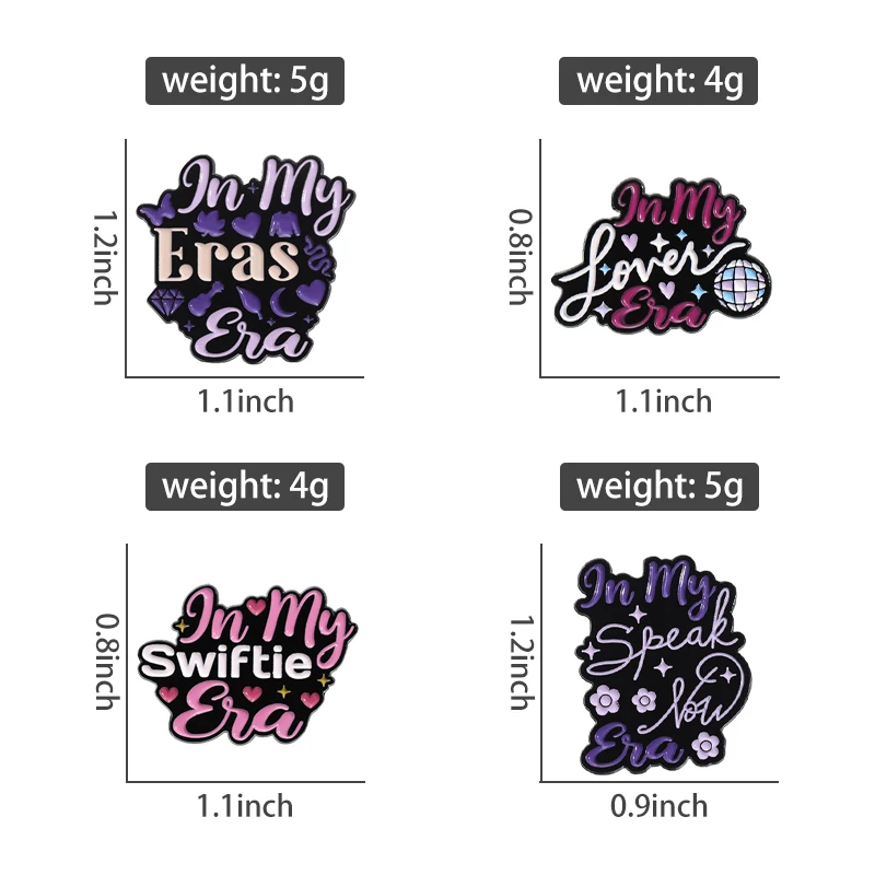 Pop Sänger Musik Lyric Emaille Pins Kreative Metall Broschen Revers Abzeichen Cartoon Dekorative Accessoires Pin Schmuck Geschenk Großhandel – Detail 5