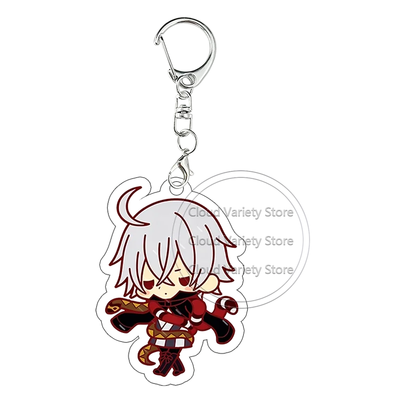 Black Butler Acrylic Keychain Grell Sutcliff Ciel Keyring Alois Trancy Bag Pendant Decor Accessories Anime Cartoon Birthday Gift view 4