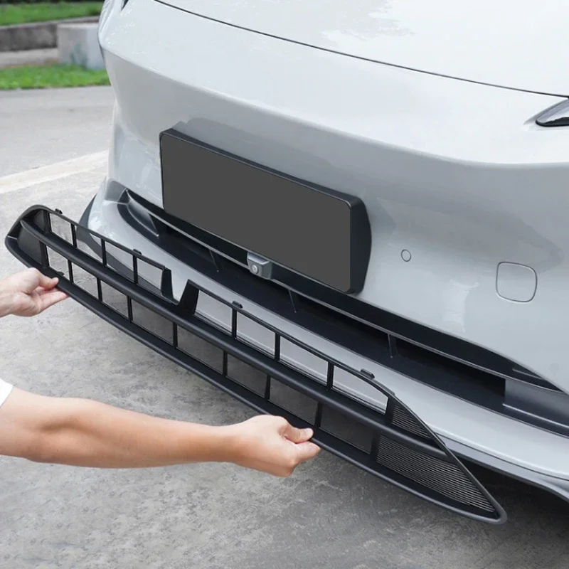 ABS Car Modify Front Bumper Center Intake Grille Cover For NIO ET5 ET5T 2023-2027 Auto Front Buckle Insect Proof Net Accessory