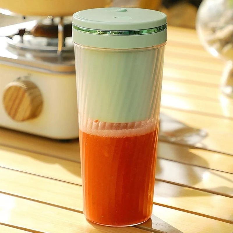 リークプルーフトラベルブレンダーUSB充電式350ml容量ベビーフードスムージーカップ