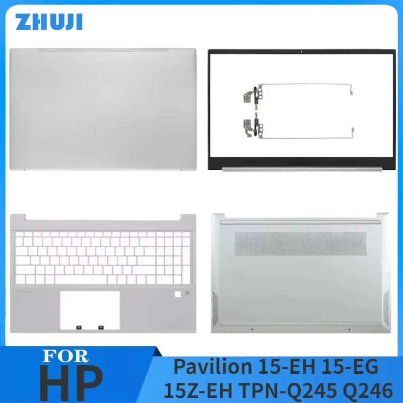 NEW Original Laptop LCD Back Cover Front Bezel Hinge Palmrest Bottom Case Metal For HP Pavilion 15-EH 15-EG 15Z-EH TPN-Q245 Q246