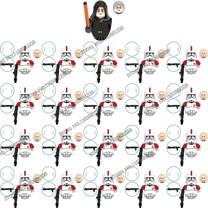 

Star Wars Minifigure21Pcs/Sets Ucs Series Drade Alpha klemmbausteine Captain Soldier Boy Captain Action Figures Mini Kids Toys