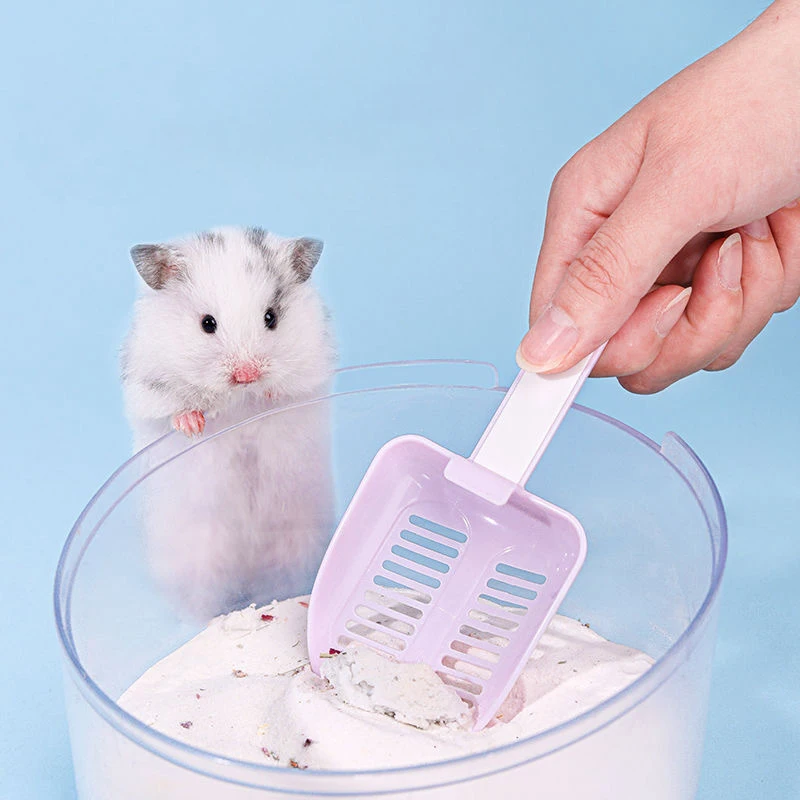 Hamster Bathtub Shovel Litter Scoop Bathing Sand Shovel Small Pet Animals Excrement Cage Kitten Toilet Clean Tools Supplies - view 3