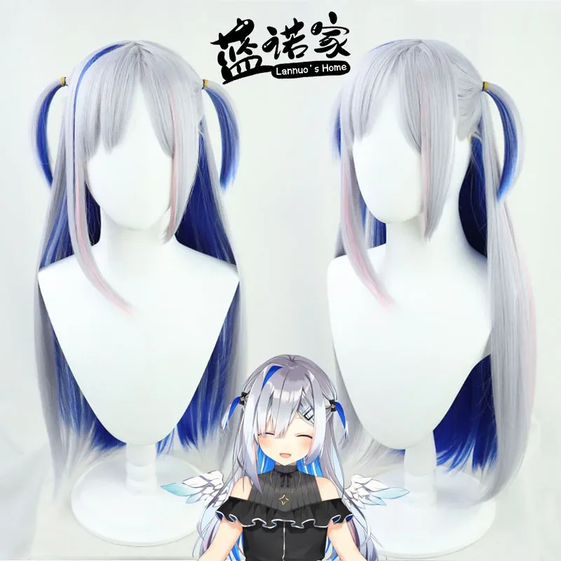 Nijisanji YouTuber Hololive Amane Kanata Nurse Uniform Cosplay Wig Anime Roleplay Party Prop Synthetic Hair Heat Resistant Fiber