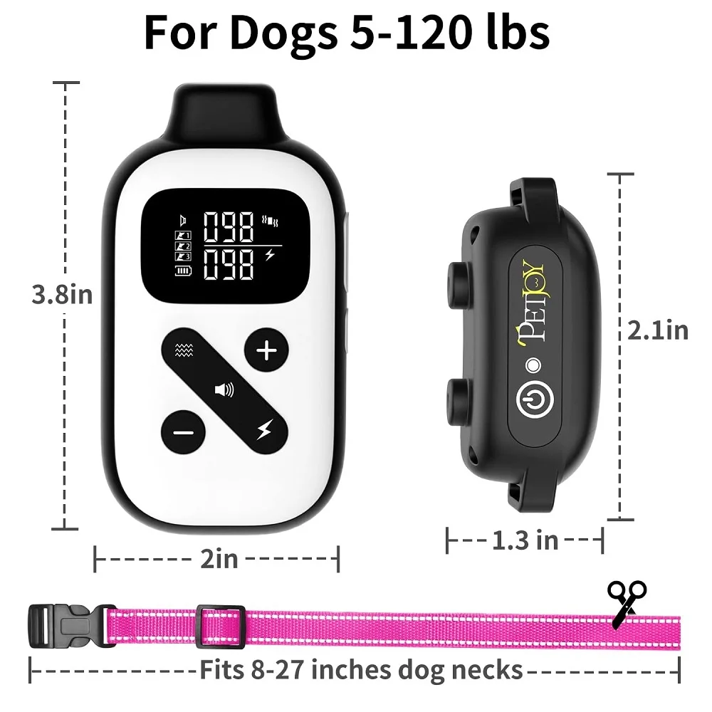 Automatic Bark Collar,3600Ft Dog Training Collar,Shock Collar with Training and Auto Modes,IP67 Waterproof,Beep,Vibration&Shock - view 5