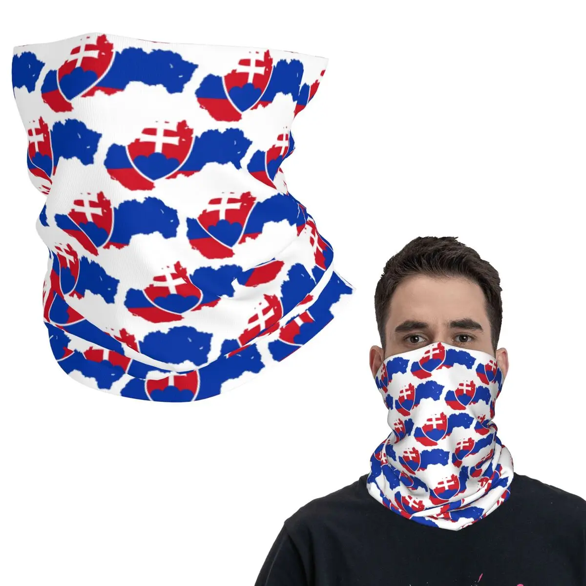 

Флаг Словакия Словаччины Бандана на шею с принтом Шарф Многофункциональная Балаклава Унисекс Взрослый Ветрозащитный