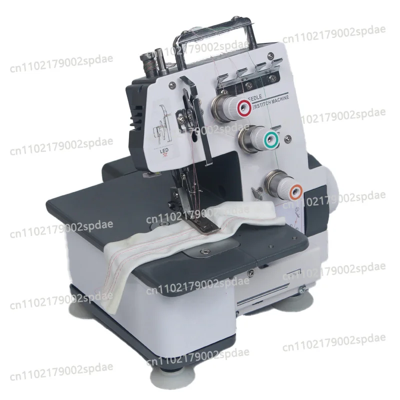 323 Household Double Needle Three Thread Overlock Sewing Machine 2.5mm Zigzag Interlock Sewing Tool