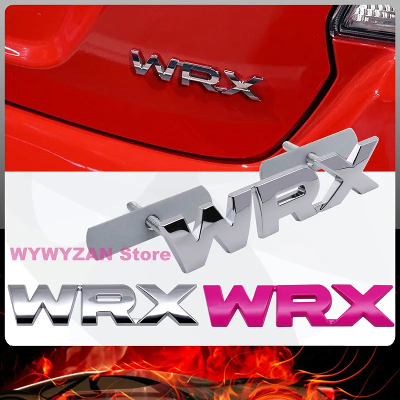 WRX Emblem Metal Body Sticker Vehicle Front Rear Badge For Subaru Legacy Impreza WRX Tiagra Forester SJ Levorg STI Accessories