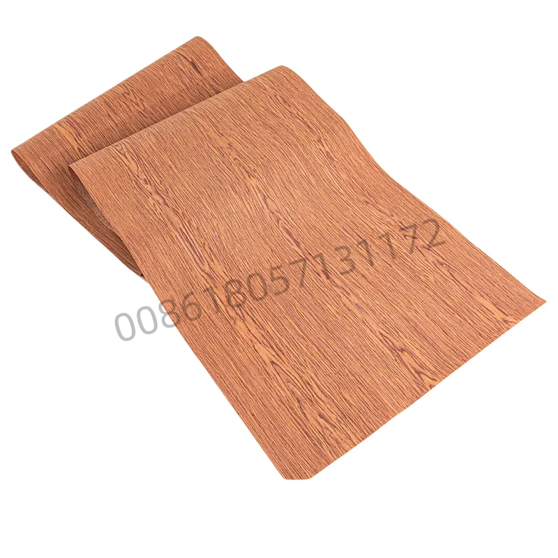 Reconstituted Engineered Rustic Cherry Wood Veneer – E.V. Fleece Backing, 60x250cm for Furniture & Home Décor (C/C)