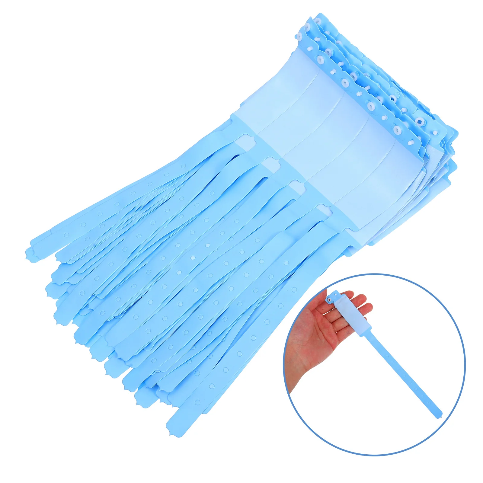 

100 шт. водонепроницаемых легких идентификационных браслетов с возможностью печати для больниц и клиник