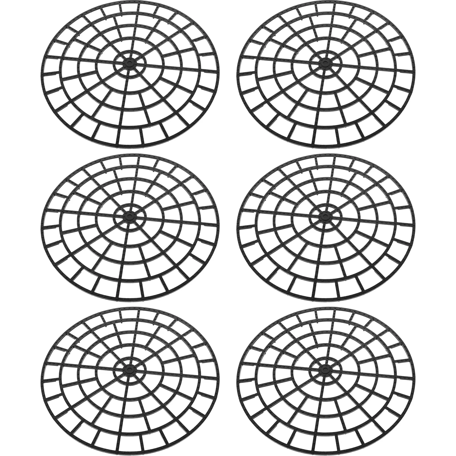 

6pcs Planter Bottom Mat DIY Cut Flower Pot Stand Base Deck Pad Plastic Riser Gardening Supplies Outdoor Plant Protector Planter