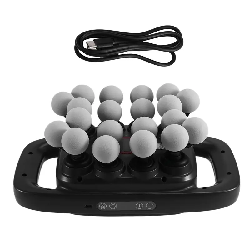 

ABBK-20 Массажер для головы, глубокие ткани, терапия красным светом, тихий массажер для мышц для спины, плеч, ног, ног, тела, облегчение боли в мышцах