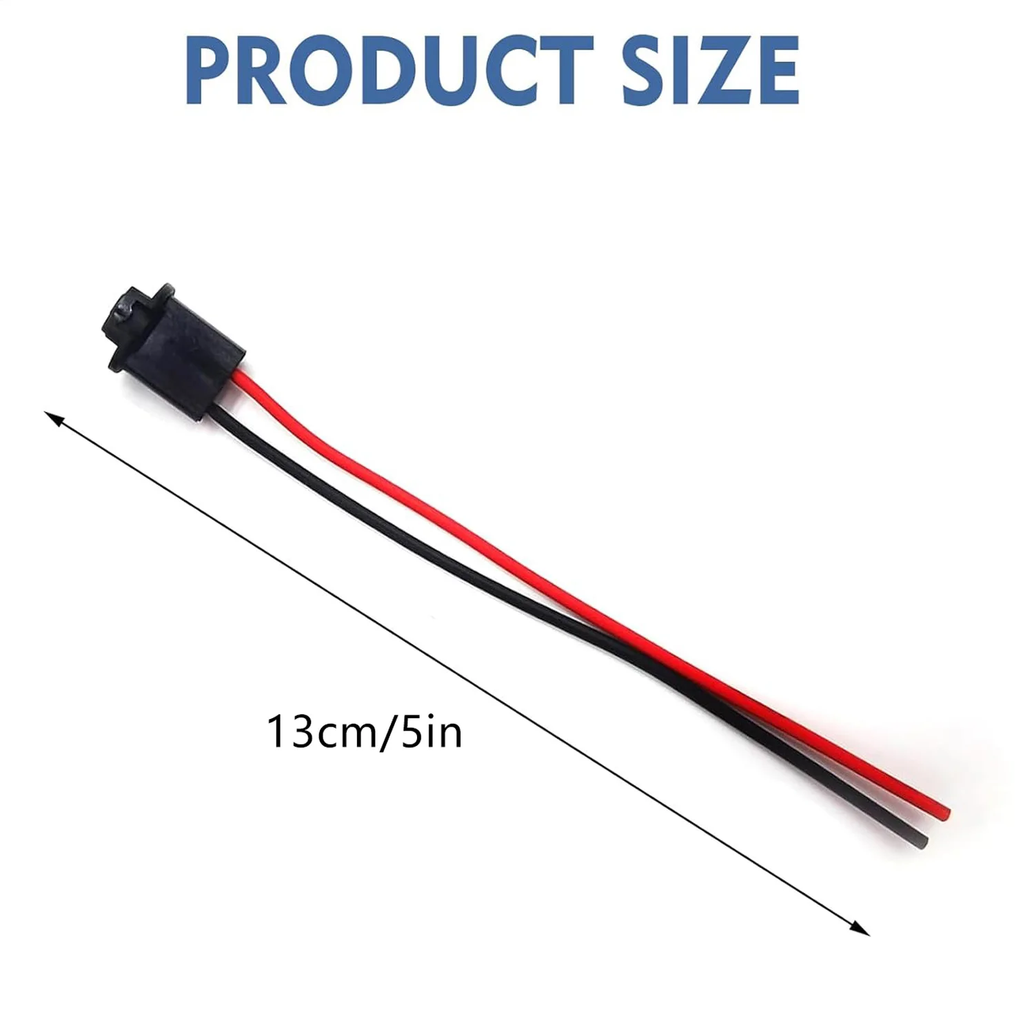 Car T10 Wedge Light Bulb Socket Wiring Harness, for LED Bulbs Replacement Sockets Adapter