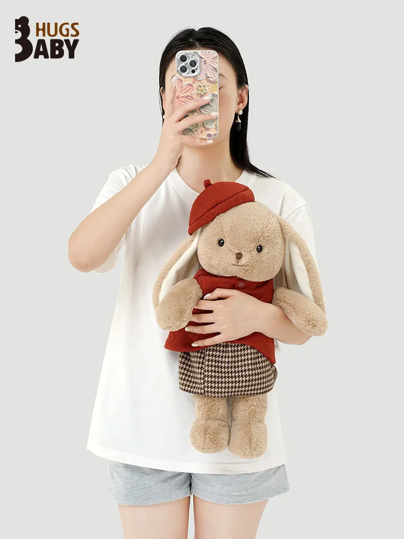 

Hugs Baby Heavy Industry Rabbit Plush Doll Soft Fluffy Stuffed Sleep Comforting Toy For Girls Birthday Gift Bedtime Companion