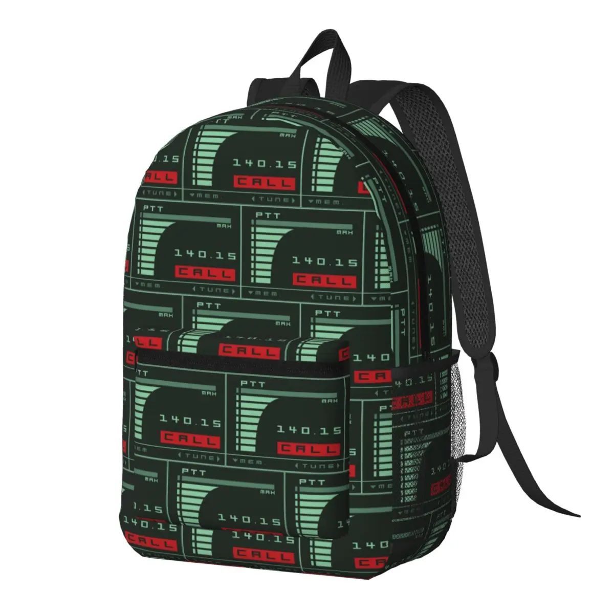 Metal Gear Solid Codec Screen Inspired By Kojima's MGS Backpack Daypack Kids BookBag School Bag Shoulder Bags for Men Women