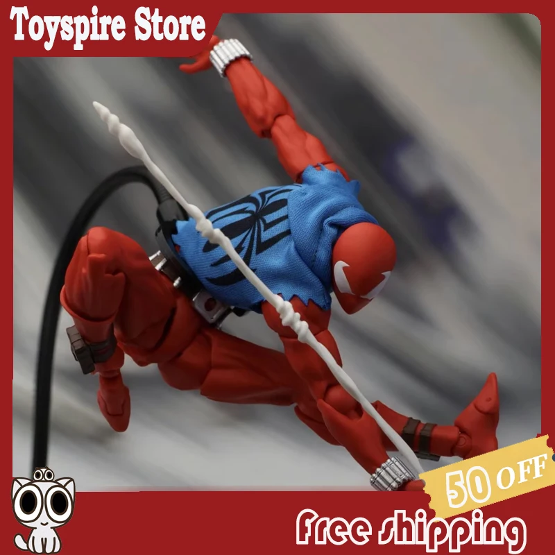

New Hot Mess Toys Scarlet Hero Messtoys Scarlet Spider Man Spiderman Anime Action Figure Figurine Statue Model Gifts Kids Toys