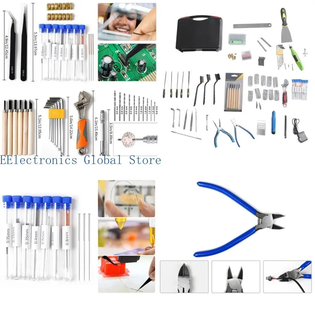 

462B -принтеры аксессуары для очистки набор для набор для очистки насадки стальная щетка Модель удаление модели