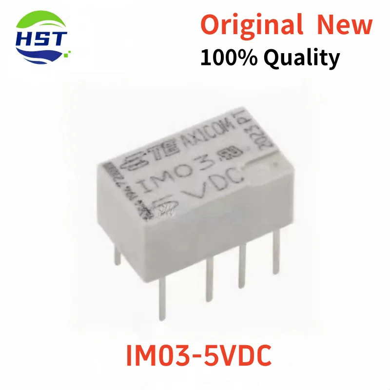 1 pcs/lot 100% original new TE IM03-5VDC IM03TS relay 2 switch. 5vdc, 2a/250VAC DPDT 8pin