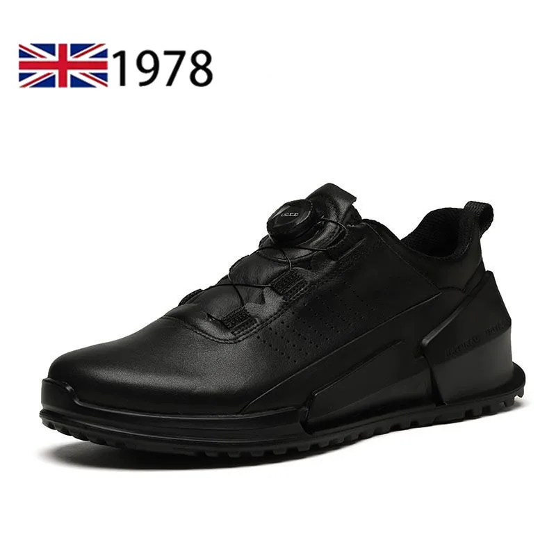 Zapatos De cuero genuino para Hombre, zapatillas deportivas informales antideslizantes, transpirables, para exteriores, novedad