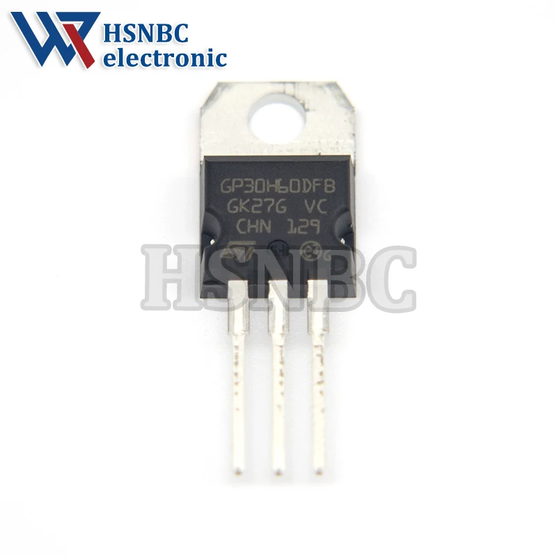 10PCS STGP30H60DFB GP30H60DFB 30H60 TO-220 30A 600V IGBT Power Transistor 100% New Original