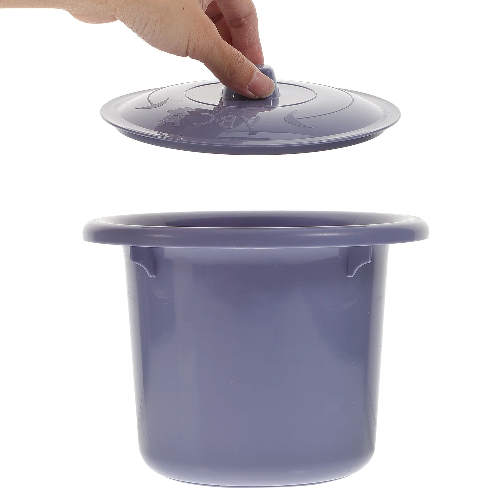 

2Pcs Thickened Urine Pot for Children and Adults Portable Lightweight Design with Cover Isolate Odor Stable Non-Tipping