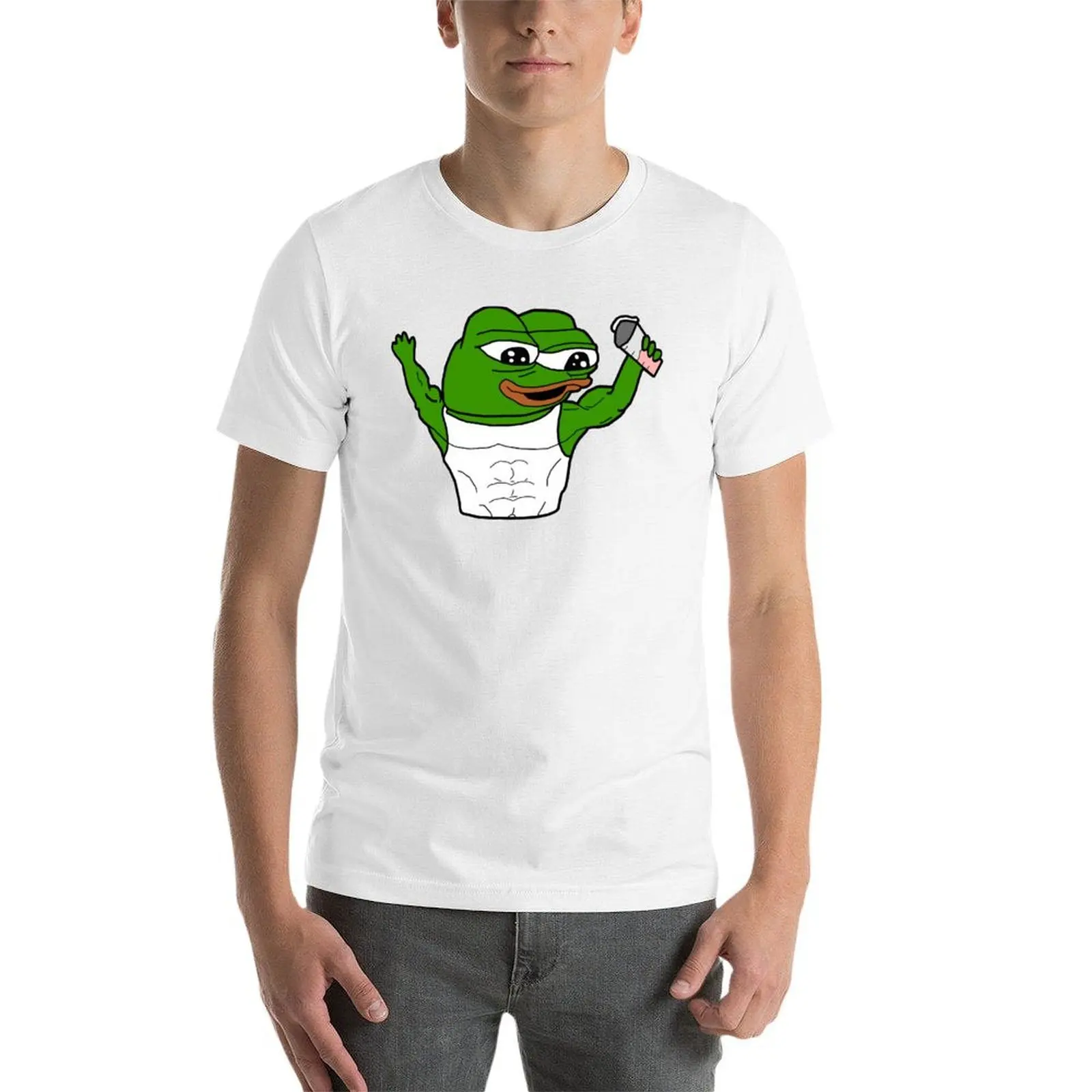 تي شيرت رجالي من Gym Pepe Ripped Apu تي شيرت قطني تي شيرت رجالي 100% تي شيرت
