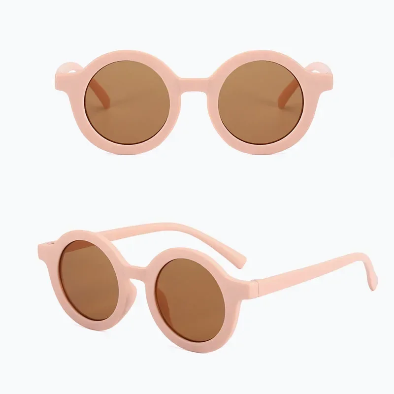 Neue Modische Kinder-Sonnenbrille für Jungen und Mädchen, Niedliche Runde Sonnenbrille mit UV-400-Schutz für Damen, Trendige Party-Brille – Detail 23