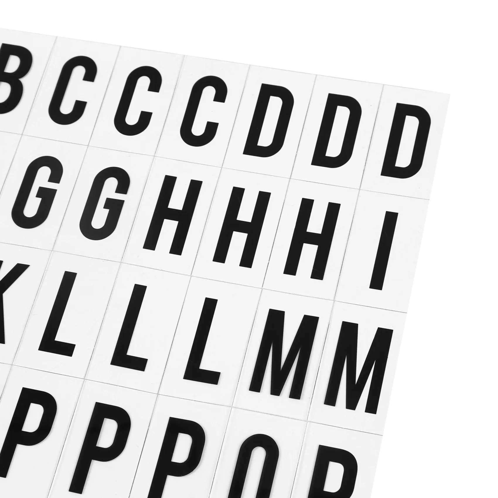A93E-208Pcs Cinematic Lightbox Replacement Letters & Numbers Signs Black (LED Light Box Is NOT Included  ) (Color: Black)