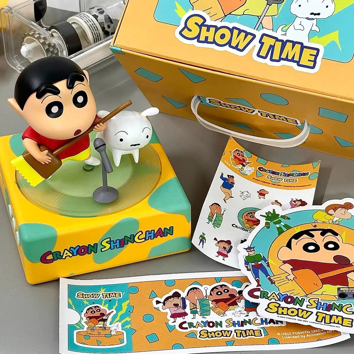 Crayon Shin-chan Wireless Bluetooth speaker Speaker Mini Record Player Cute Desktop Bluetooth Mobile Portable Audio Toys Gifts