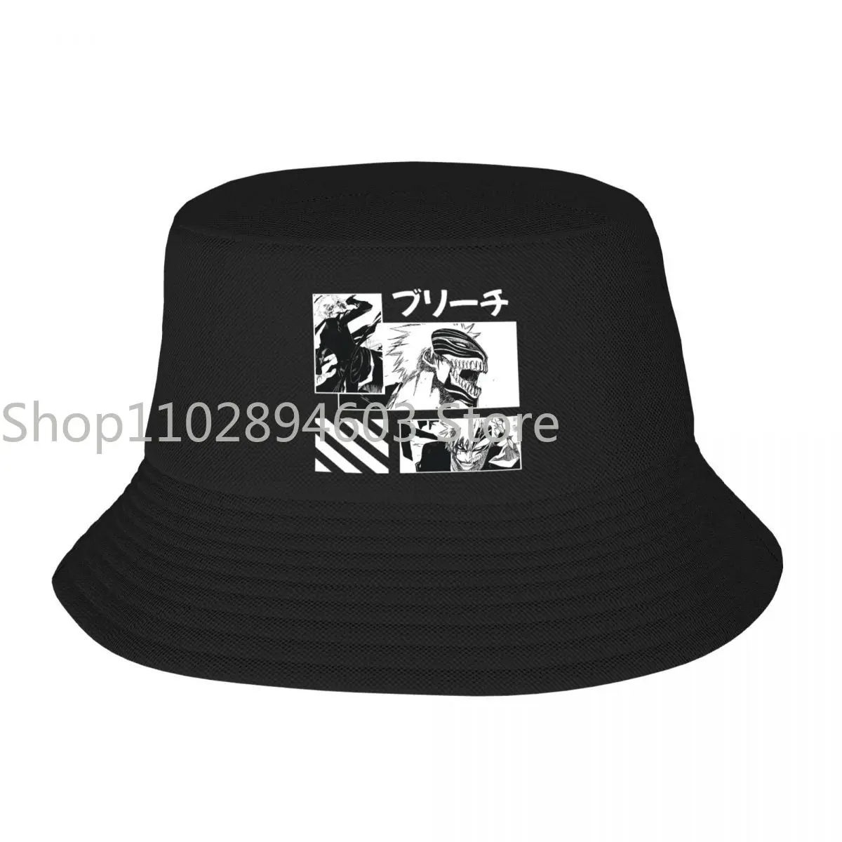 Unique Unique Ichigo Kurosaki Bleach Bucket Hat For Women Men Foldable Japanese Manga Bob Hat Spring Picnic Headwear