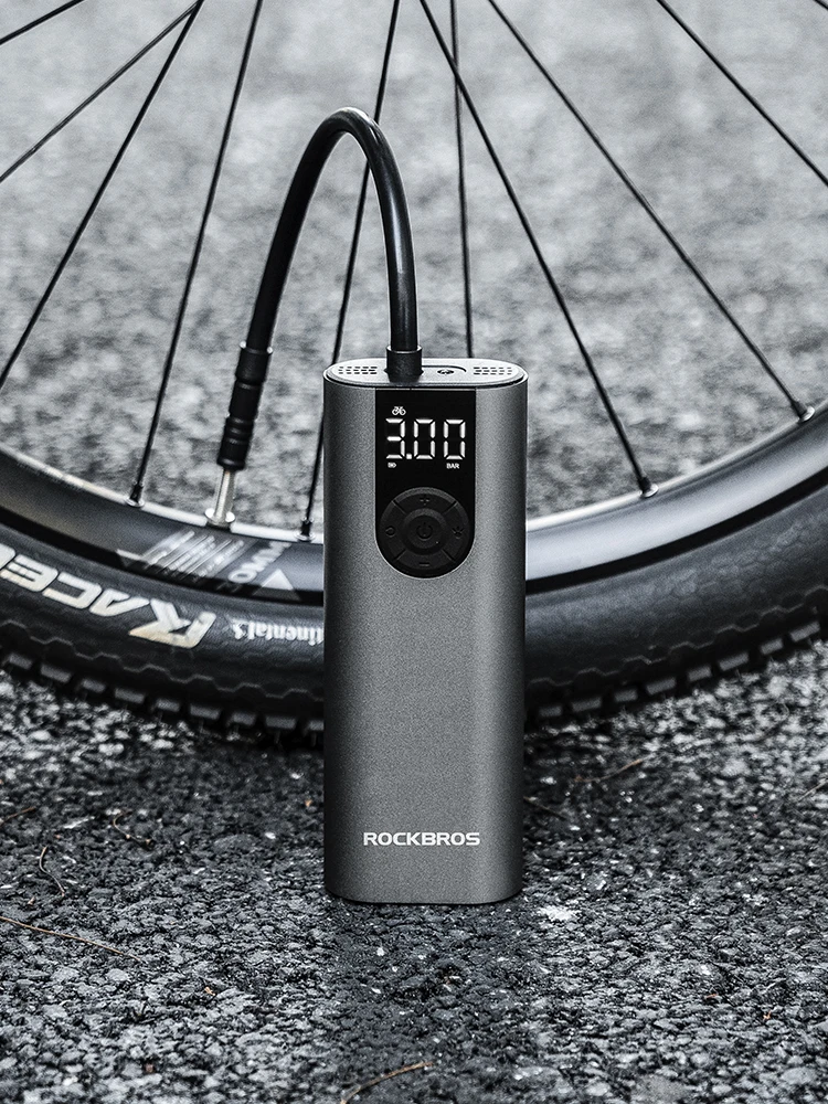 AliExpress ROCKBROS 150psi Bicycle Pump Cycling Electric Air Pump 2600mAH High Pressure Wireless Air Inflator Motorcycle Portable Bike Pump
