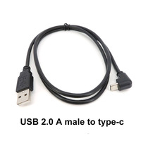 100cm 1M USB 2.0 A male to USB-C male Type-C power Supply charger Data Cable cord for 3A
