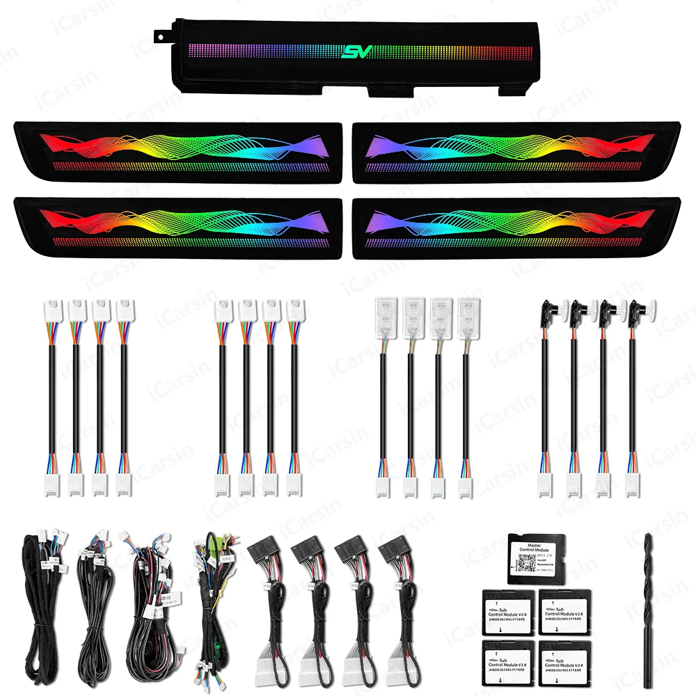 

Обновленное светодиодное освещение салона автомобиля Symphony для Land Rover Range Rover 2007-2012, декоративная отделка, аксессуары RHD