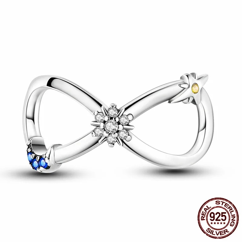 

S925 sterling silver bowknot charm beads paired with an original design bracelet, a perfect DIY jewelry gift for women.