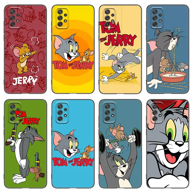 T-Tom And Jerrys Phone Case For Samsung A13 A22 A24 A32 A71 4G A33 A34 A35 A52 A53 A54 A55 A73 5G A12 A14 A23 A31 A50 A51 A72