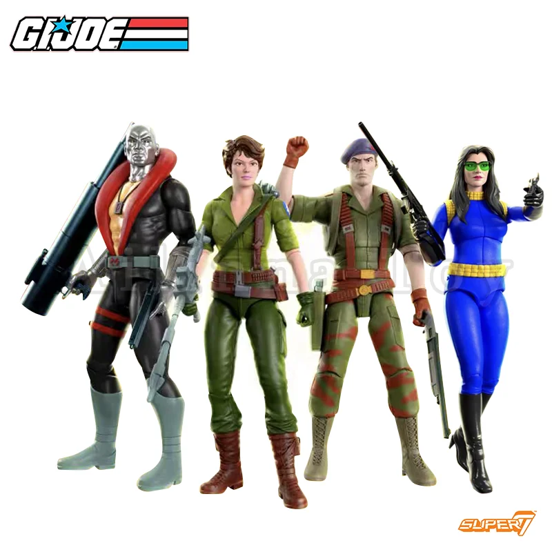 Super7 G.I.JOE 7inches Action Figure Wave 2 Destro Lady Jaye Flint Baroness Anime Movie Model For Gift Free Shipping