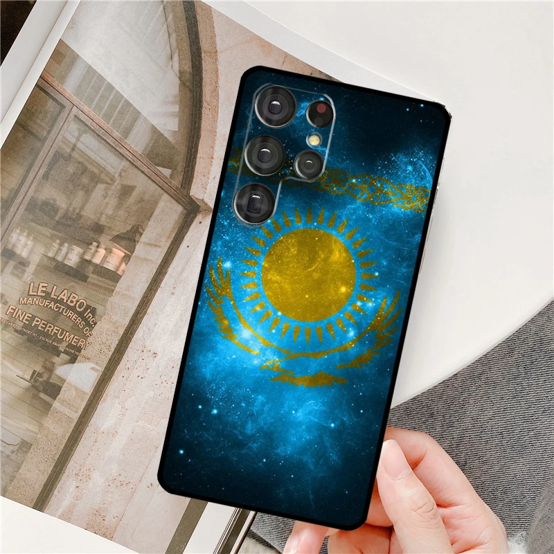 Kazakhstan Flag Art Fundas For Samsung Galaxy S23 S20 FE S21 Ultra Note 20 Note 10 S8 S9 S10 Plus S22 Ultra Case