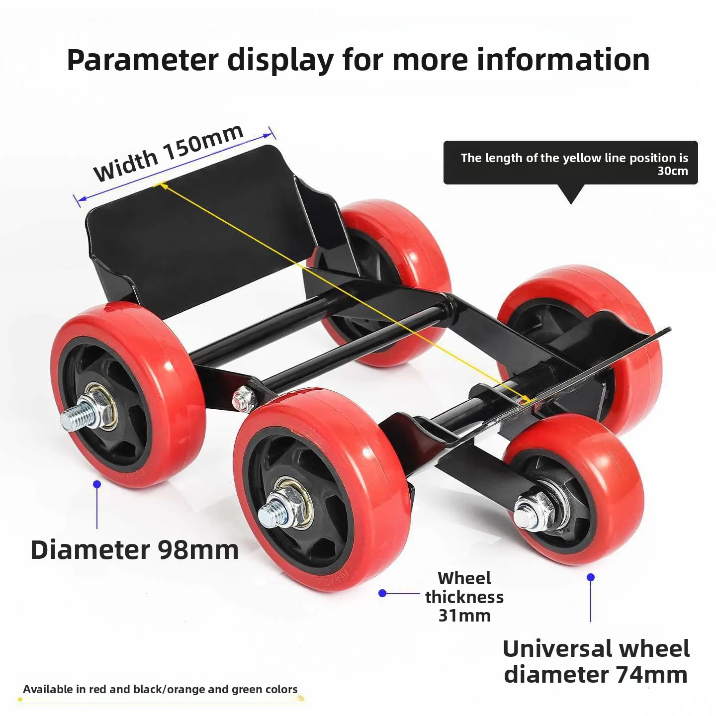 Electric Three-wheeled Motorcycle Tire Shifting Mobile Pulley Electric Vehicle Auxiliary Wheel Trailer Flat Tire Cart Booster