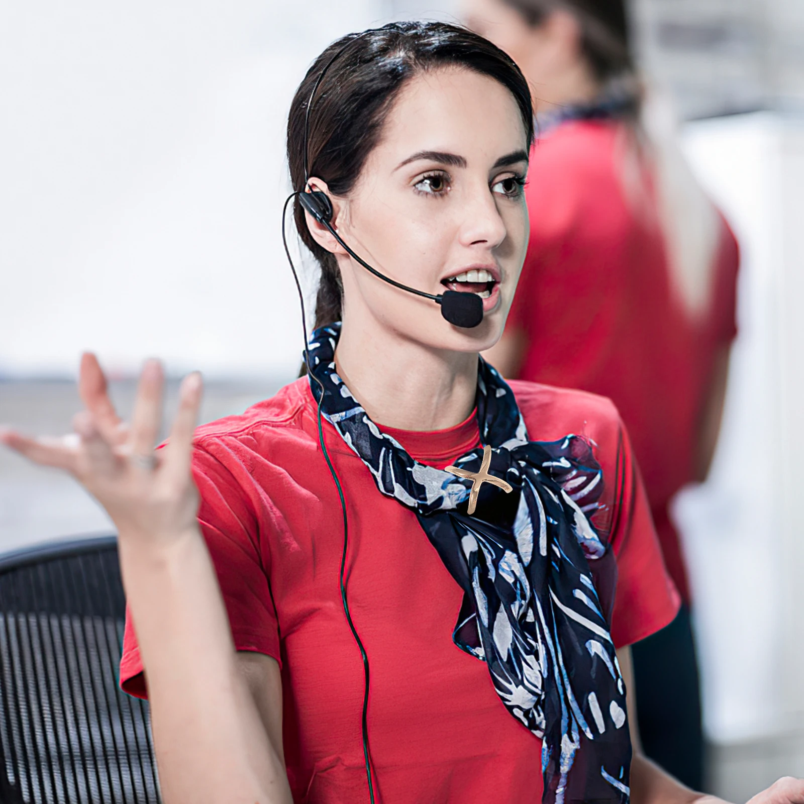 

6pcs Rings For Women Silk Scarf Clip Shawl Buckle Cardigan Ring Clothing Decoration Scarf Clasp Fastener Slide