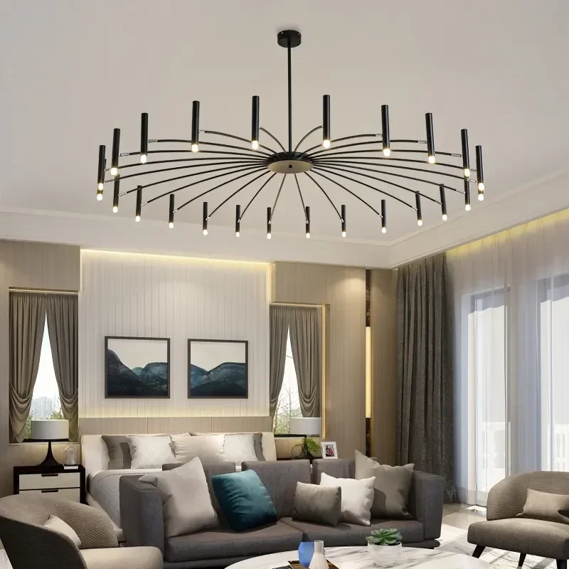 

Nordic modern black and white bedroom living room dining room home LED lighting fixtures creative chandeliers G9 chandelier