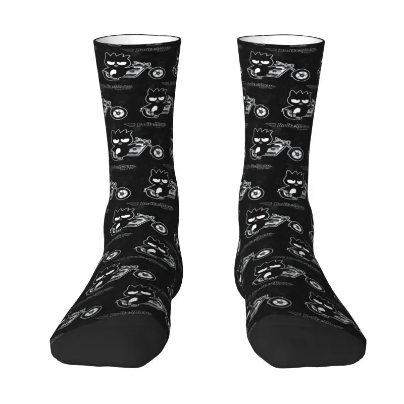 Custom Cute Men's BAD Badtz-Maru Sanrio Cartoon XO Child Dress Socks Unisex Comfortable Warm 3D Printed Crew Socks