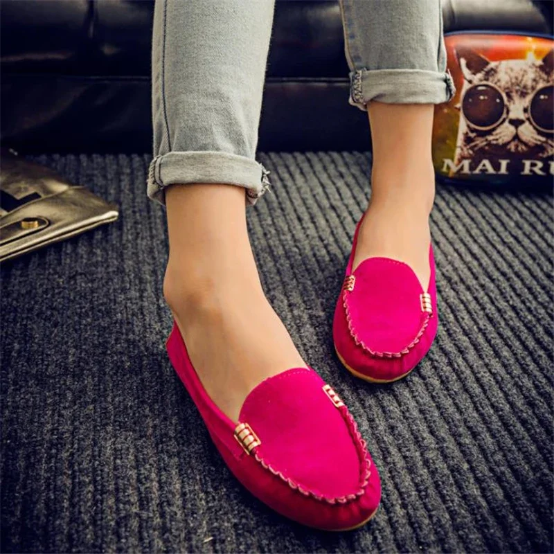 Mocassins Plats Décontractés en Denim Souple pour Femme, Chaussures à la Mode, Printemps Automne 2024