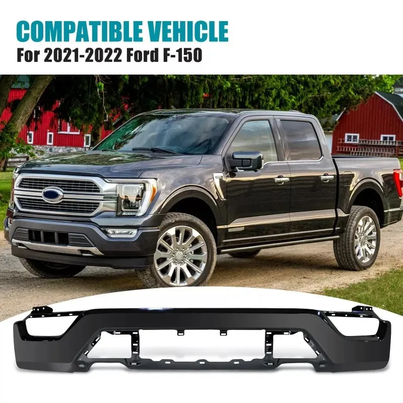 

Steel Black Front Bumper Face Bar Bumper Front Bumper for F150 F-150 2021-2023 FO1002461